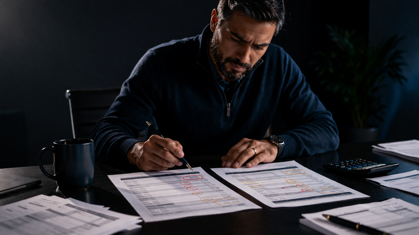 MSP operations analyst identifying PSA billing mismatches on a dashboard